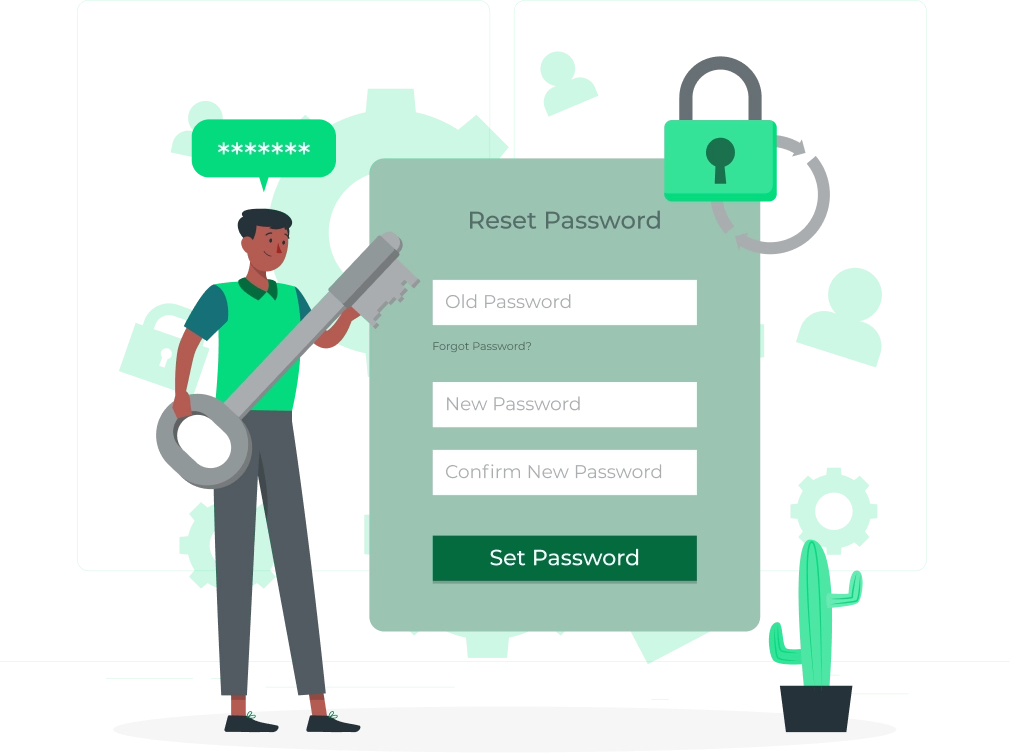 A trio of confident, smiling individuals standing together, backed by dialogue bubbles, possibly representing the social assurance and security provided by having personal cyber insurance.
