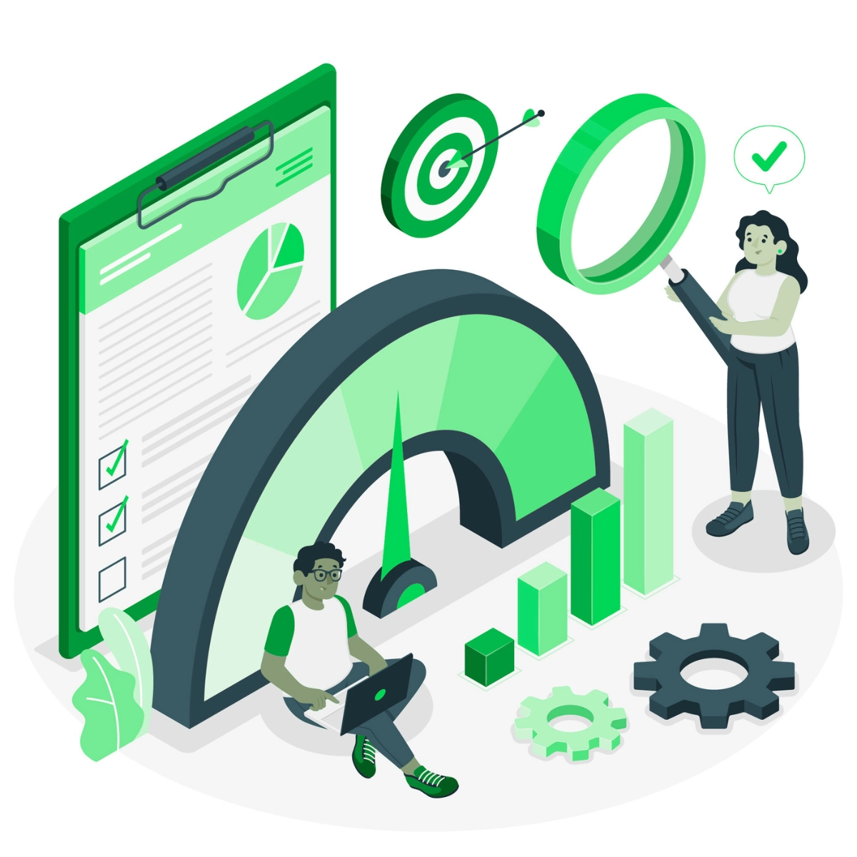 Two people engaged in the system of Mitigata, streaming charts and data for Continuous Proactive Scanning.