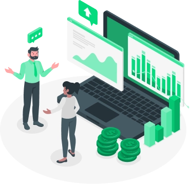 A person addressing a broken sheild sign trying to unclock with a key and data files in the background, illustrating the Data Collection & Threat Handoff approach to monitor a brand.
